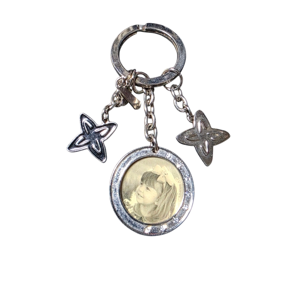 Silver Keychain with Charms